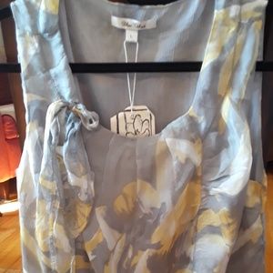 ✨️NWT | BLUE VELVET Silk Sleeveless Blouse -L ✨️